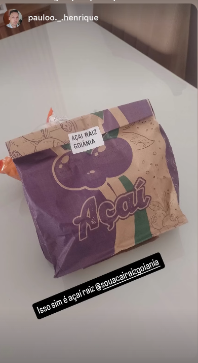 Depoimento de cliente sobre o Açaí Raiz